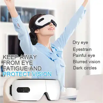 

Smart Eye Massager USB Charge Electric Air Compression Heated Anti Wrinkles Eyes Massager Eye Care Relax Relief Massage