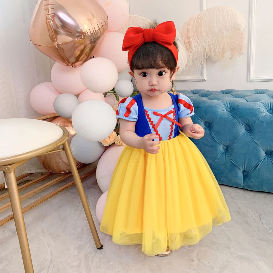 Kids Baby Snow White Dress Children 