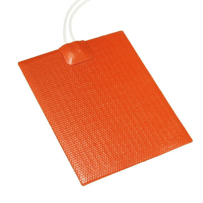 12V 12W Silicone Rubber Electric Heating Pads Silicone Rubber Heating Pad Flat HeaterThermal Heater Baking Mat Heater accessorie
