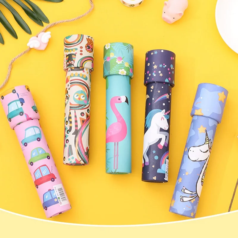 Cartoon Kaleidoscope Imaginative Rotating Kaleidoscope Classic Toy Children Kids Educational Science Toy Gift