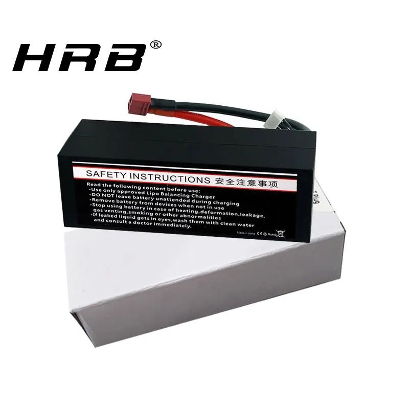 HRB RC аккумулятор 11,1 V 8000mah 3S Жесткий Чехол lipo 100C с разъемом Trx t-разъем для trxxas автомобили грузовик Truggy Багги Танк вертолет