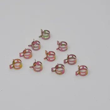 

Spring Steel Pipe Round Clamp Ship Car Tractor Industrial Pipe Clip Strong Hose Clamp 100PCS/Set