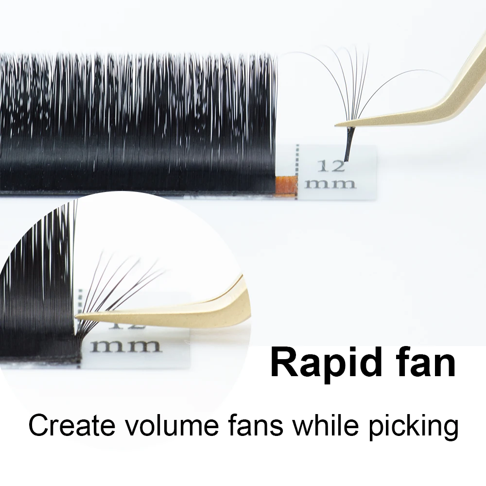 LAGEE easy fan eyelash extensions fast fanning Russian volume lashes mink blooming autofan eyelashes make up tool nagaraku line