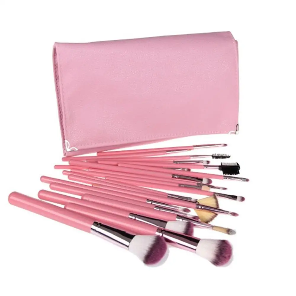 

20pcs Makeup Brushes Foundation Eyeshadow Powder Comsmetic Case Kit Set