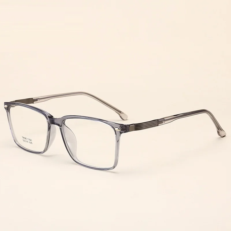 Zerosun, прозрачные очки, оправа для мужчин и женщин, TR90, очки для мужчин и женщин, очки для рецепта, оптические очки для близорукости, линзы для выпускника - Цвет оправы: Серый
