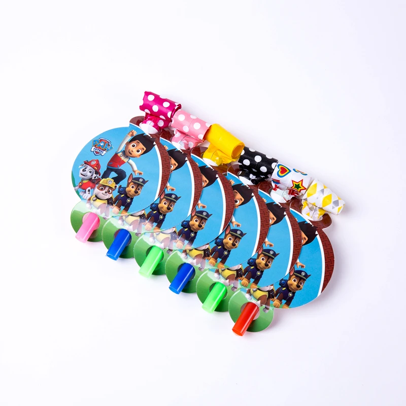 blowout-6pcs Paw Patrol Красный Дизайн Мальчики День рождения украшения Воздушные шары бумажные стаканчики и тарелки Baby Shower Одноразовые столовые принадлежности - Цвет: blowout-6pcs