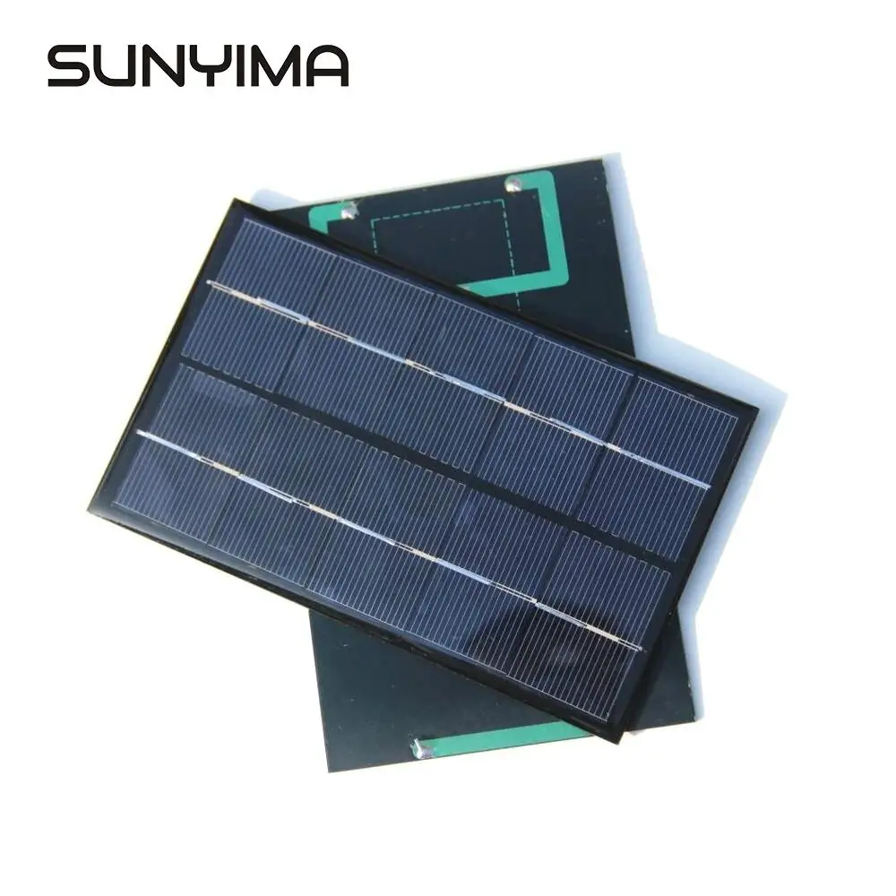 

SUNYIMA 2Pcs 5V 1.9W Solar Panel DIY Photovoltaic Solar Cell Car Lamp Light Sun Power Solar battery 88*142mm Panneau Solaire
