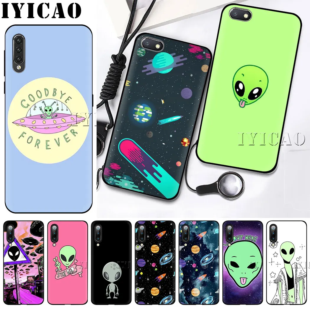 IYICAO Alien Забавный привлекательный мягкий силиконовый чехол для Redmi Note 7 8 6 5 Pro 5A Prime 7A