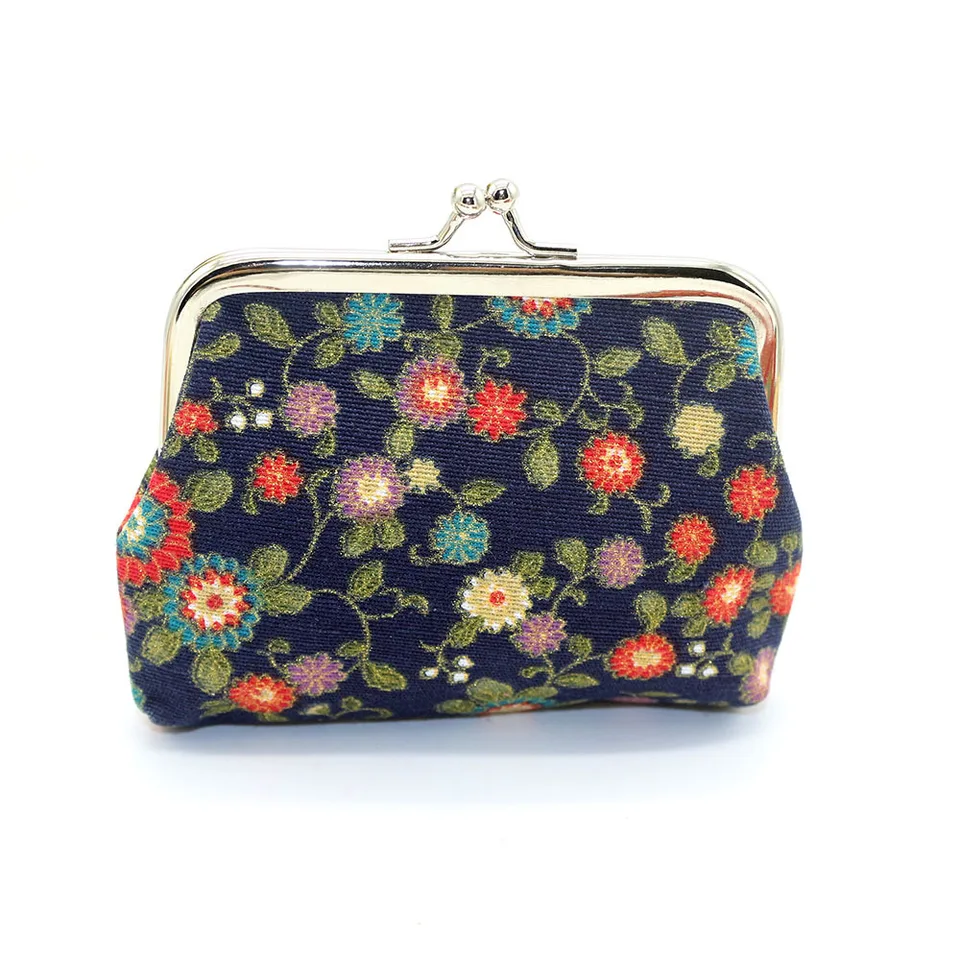 CONTACTS Leren Kus Klap Muntportemonnee Buidel voor Vrouwen Dames Vintage Kaarthouder Kleine Schattige Wisselgeldportemonnee, Vintage
