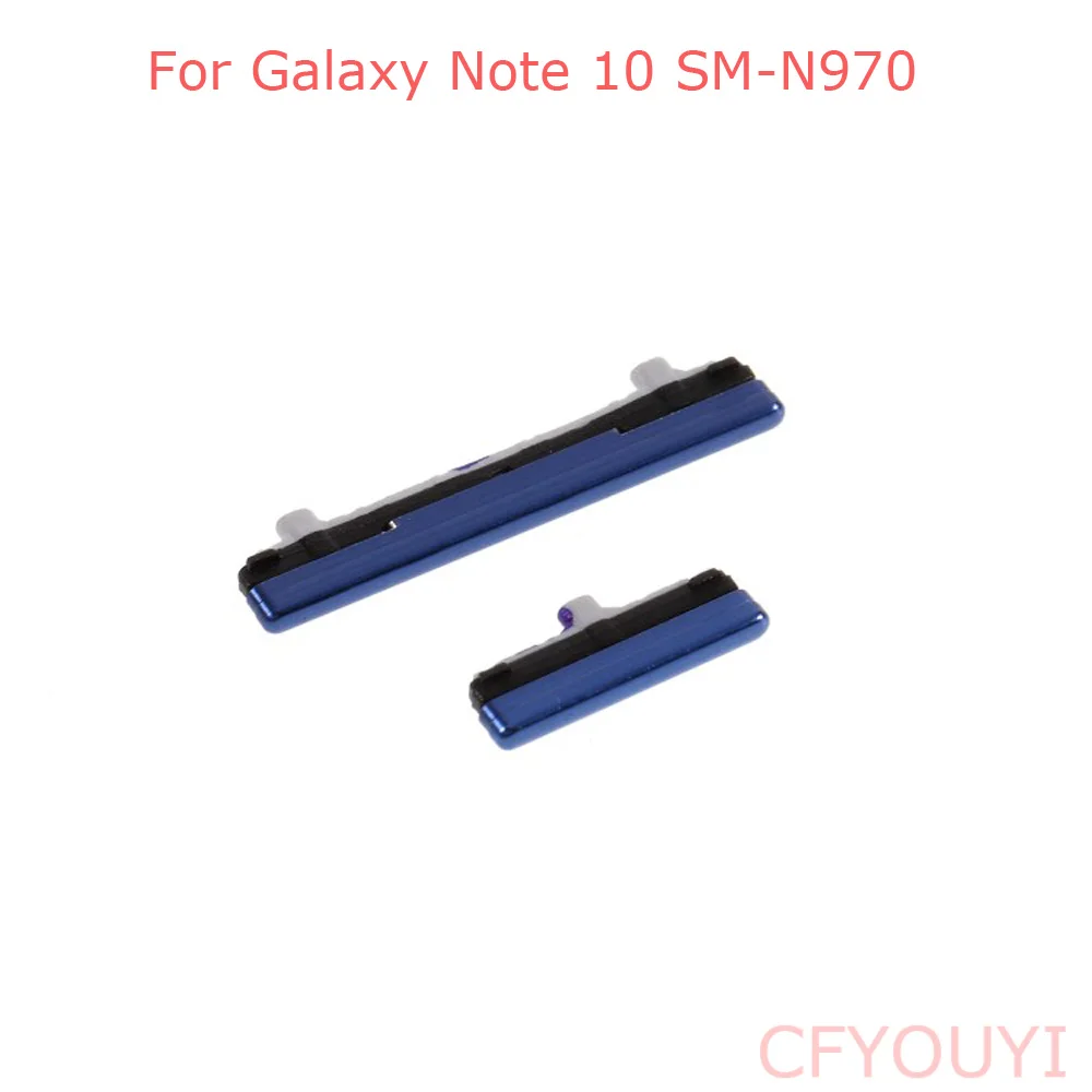 2Pcs/Set Power Volume Control Button For Samsung Galaxy Note 10 N970 Side Key Power Button and Volume Buttons Replacement Part