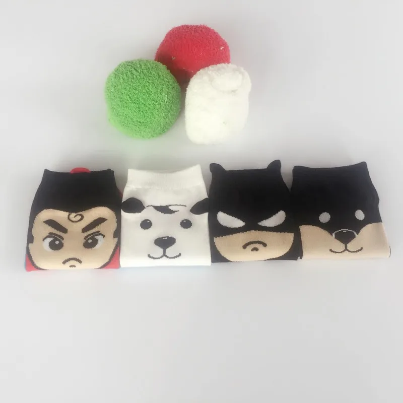 Короткие носки с Бэтменом Marvel для мужчин; компрессионные теплые хлопковые носки с героями мультфильмов; забавные уличные носки в стиле Харадзюку; повседневные модные носки с суперменом