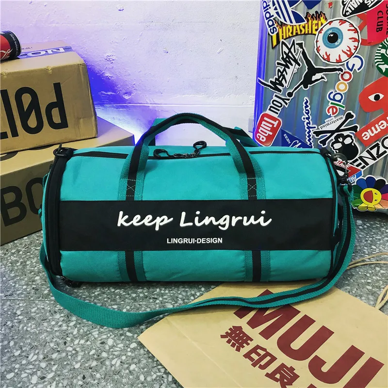 large small Новая одежда для маленькой девочки 2 шт./компл. Мужская Дорожная сумка контраст Цвет большой+ маленький из двух предметов/Костюм Леди человек мешки праздника для Фитнес большой Ёмкость - Color: large small
