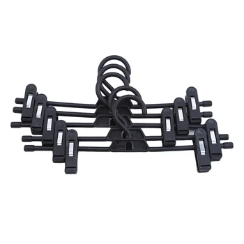 

5pcs/pack Soild Color Multi-function Plastic Pants Clip Multi-layer Stackable Trousers Clip No-trace Non-slip Plastic Clip