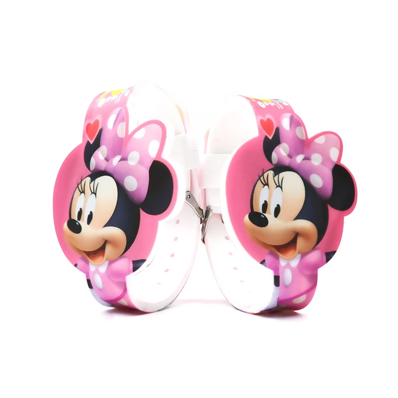 Disney Cartoon Digital Wristwatch Minnie Mouse Cute Kids Watches Girls Digital Silicone Complete Calendar LED Display Simple afbeelding