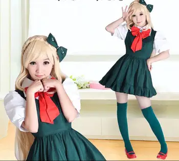 

Japanese Anime Super Danganronpa 2 Sonia Nevermind Cosplay Costumes Sayonara Zetsubo Gakuen Sonia School Uniform For Women