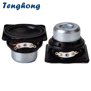 

Tenghong 2pcs 45MM Waterproof Audio Speaker 18 Core 4Ohm 10W Rubber Edge Full Range Speaker Unit Square Bluetooth Loudspeakers