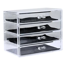 4-Layer Drawer Clear Acrylic Cosmetic Makeup Storage Box Display Stand Home Sundries Cosmetic Storage Box цена 4-Layer Drawer Clear Acrylic Cosmetic Makeup Storage Box Display Stand Home Sundries Cosmetic Storage Box цены онлайн