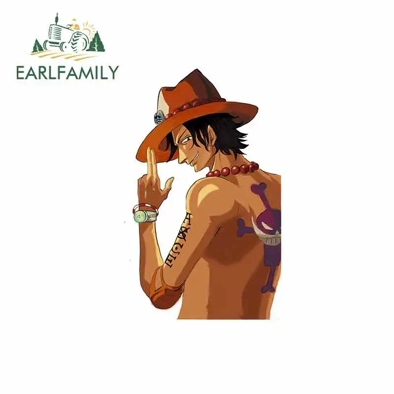 EARLFAMILY 13 см x 7 6 для One Piece Ace Граффити стикер аниме виниловая Автомобильная оболочка