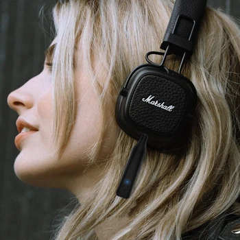 

Bluetooth 5.0 Handsfree Wireless Music Adapter Stereo A2DP Audio Receiver For Marshall Major II 2 Monitor Wired Headphones