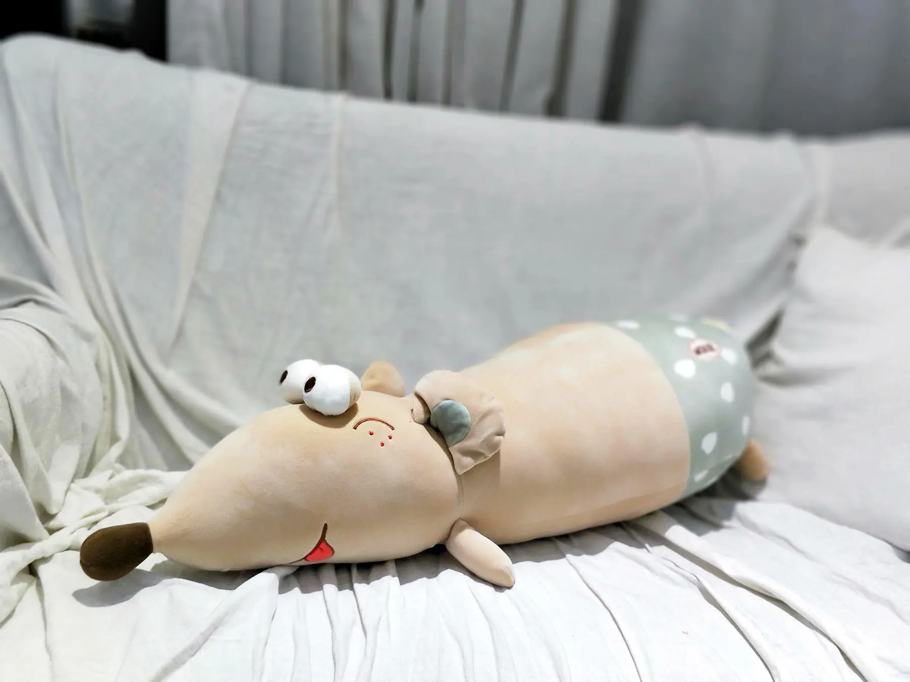 1 шт. 100 см Новое поступление с большими глазами мягкий плюшевый мышонок Плюшевая Кукла Плюшевая крыса игрушка-талисман Peluche для детей детские подарки