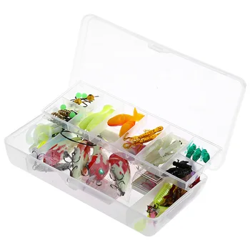 

100Pcs Fishing Lures Set Artifacial Bait Lot Hard Baits Soft Baits Minnow Hooks Bass Baits Tackle