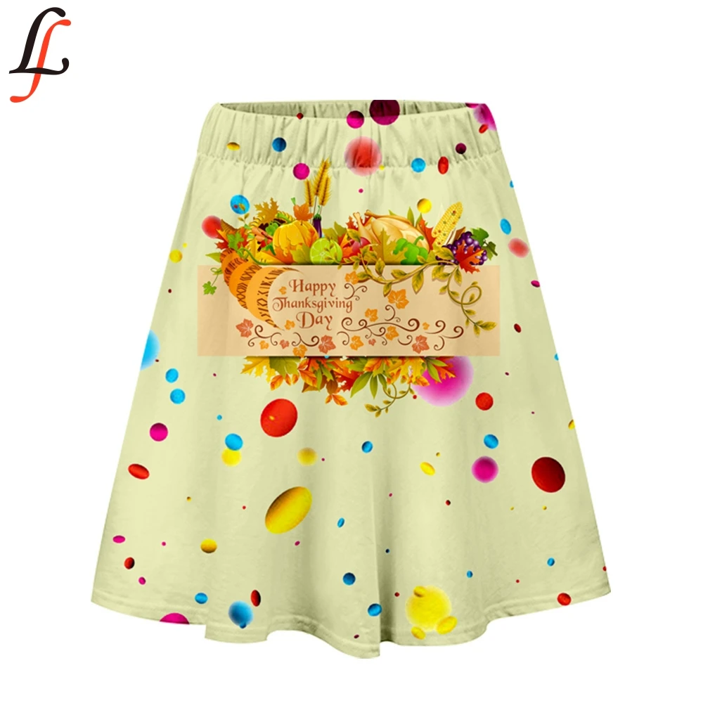 Женская юбка на День Благодарения, модная, Harajuku K pop, уличная, короткая, 3D,, для девочек, повседневная, модная, летняя, для отдыха, стиль