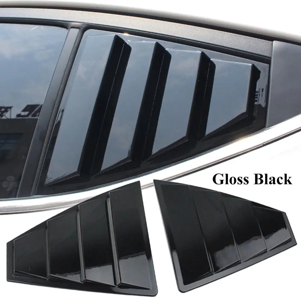 1 пара четверть жалюзи крышка вентиляционные отверстия заднего бокового окна автомобиля Стайлинг для hyundai Elantra 18-19 черный четверть жалюзи отделка аксессуар