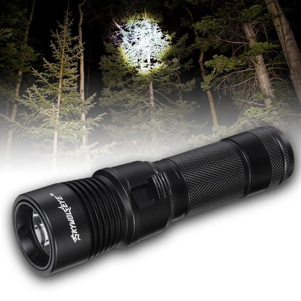 SKYWOLFEYE с противоскользящей ручкой 100 м светодиодный фонарик для дайвинга IPX68