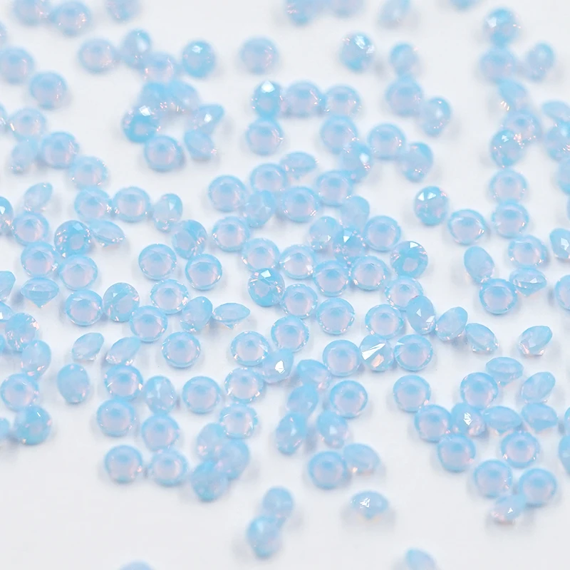 

100pcs Size 1.0mm~3.0mm Round Shape 243# Nano Synthetic Gems Stone
