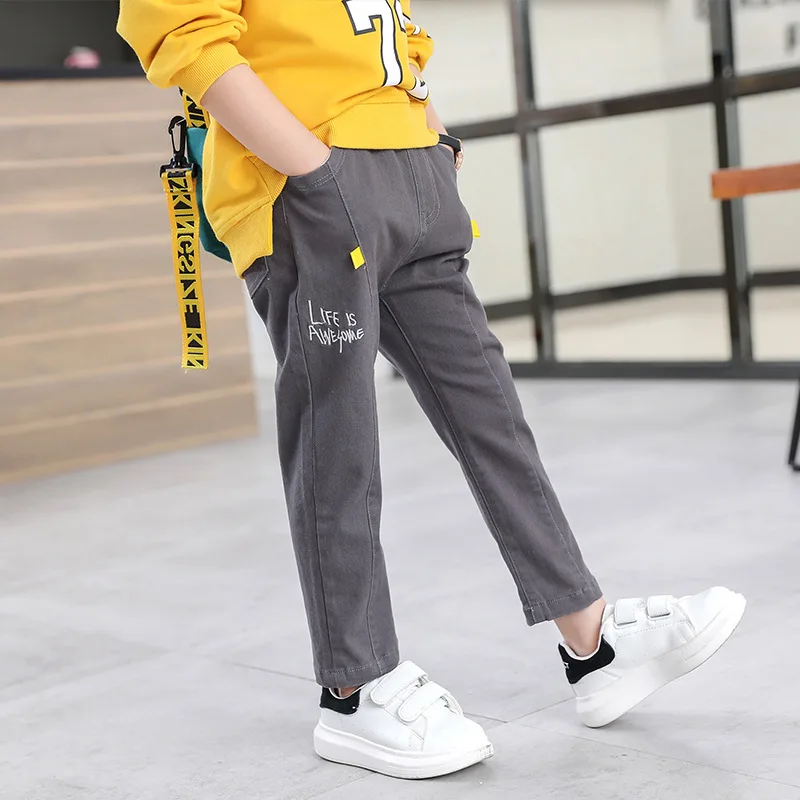 

LOOZYKIT Baby Boy Trousers Children's Boys Trousers Autumn 2019 New Baby Boy Pants Cotton Slim Casual Pants
