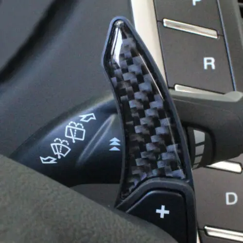 Pcmos углеродное волокно стиль рулевое колесо сдвиг весло для Ford Fusion Mondeo 2013- аксессуары для интерьера