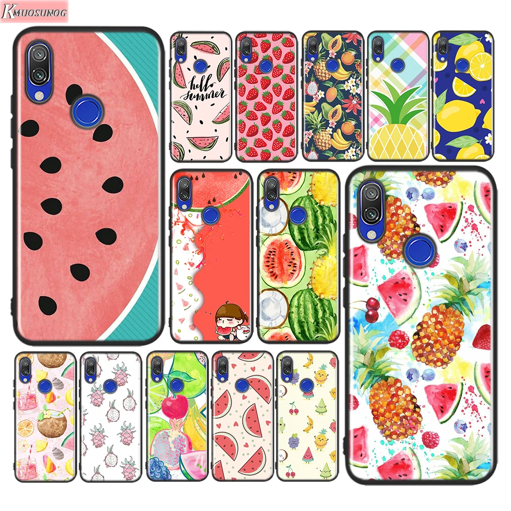 

Silicone Cover Summer fruit lemon For Xiaomi Redmi 9A 9C Note 9 9S Pro Max 8T 8 7 6 5 Pro 5A 4X 4 Prime Phone Case