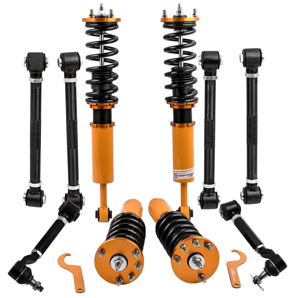 6PCS rear Camber Arms Coilovers Suspensions kit 2003-2007 For Honda Accord and 04-08 Acura TSX Shock Absorber Struts | Автомобили и
