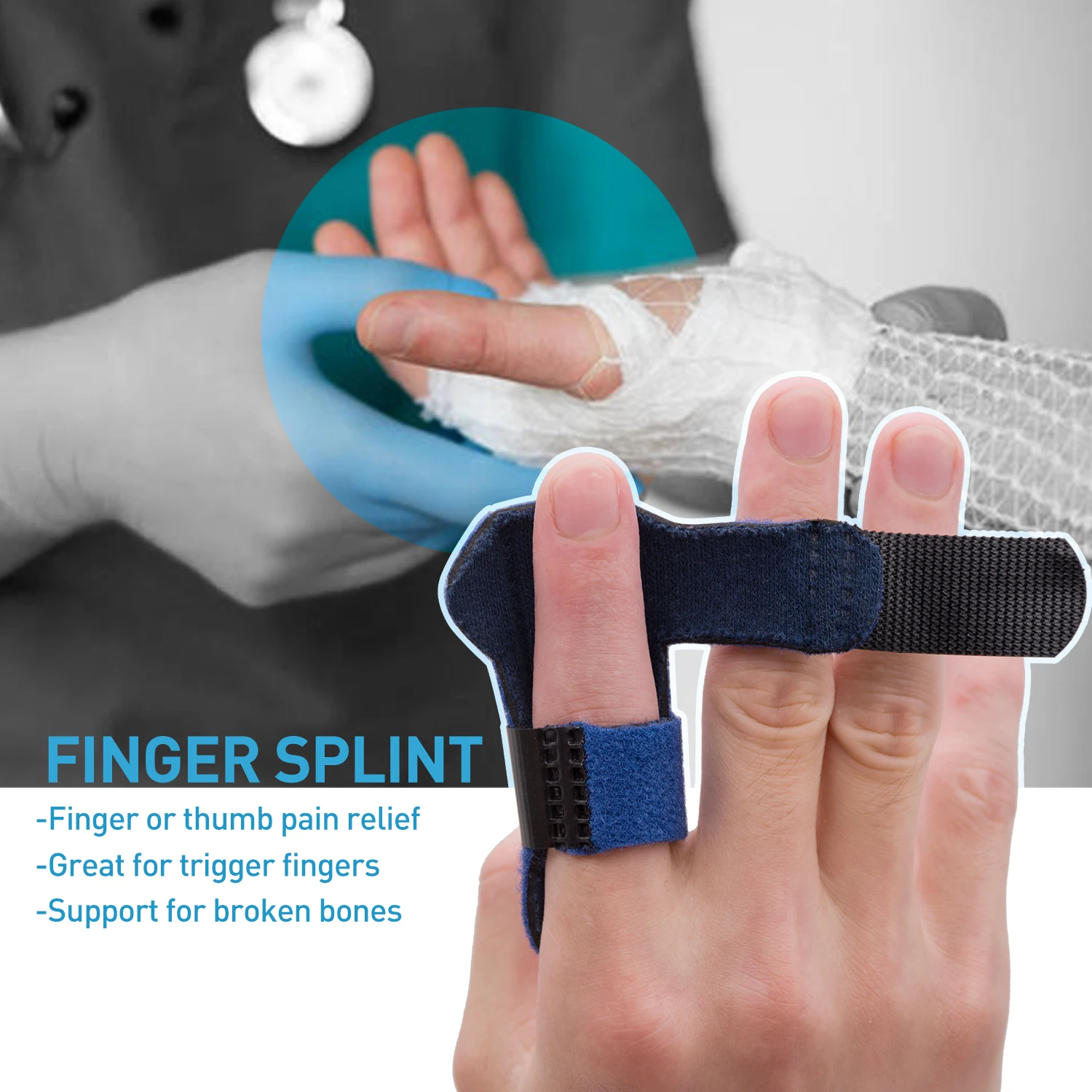 1pcs Trigger Finger Splints Protector Mallet Finger Brace for Broken Finger  Arthritis Pain Sport Injuries Health Care C1722 - купить по выгодной цене |  AliExpress