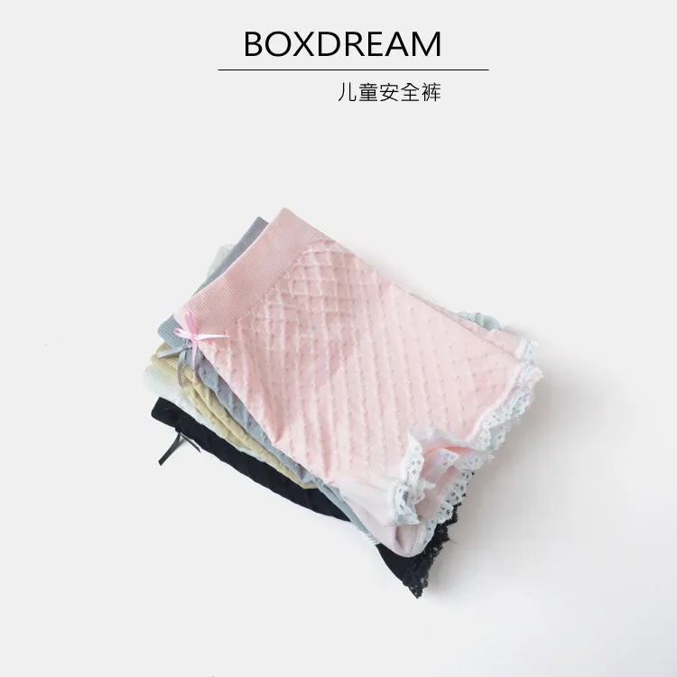

Boxdream Summer New Style Ann Pants Solid Color Polka Dot Bow Shorts GIRL'S Leggings Bd601