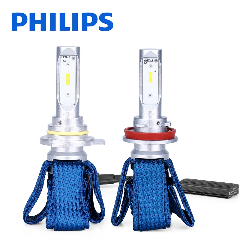 Luces LED para coche Philips H7 H4 H11 H16 HB3 HB4 HIR2 9012, ampollas led blancas altas y bajas para disipación de calor de cobre auto flexible|Bombillas (LED) de delanteros| -