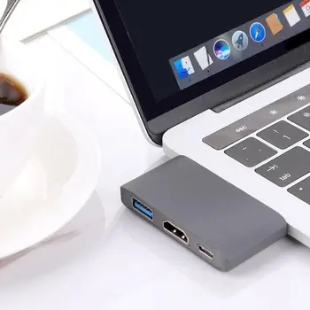 

3 Ports USB C Adapter Hub to HDMI 4K Dex Mode For Samsung S8/9 Nintend Switch