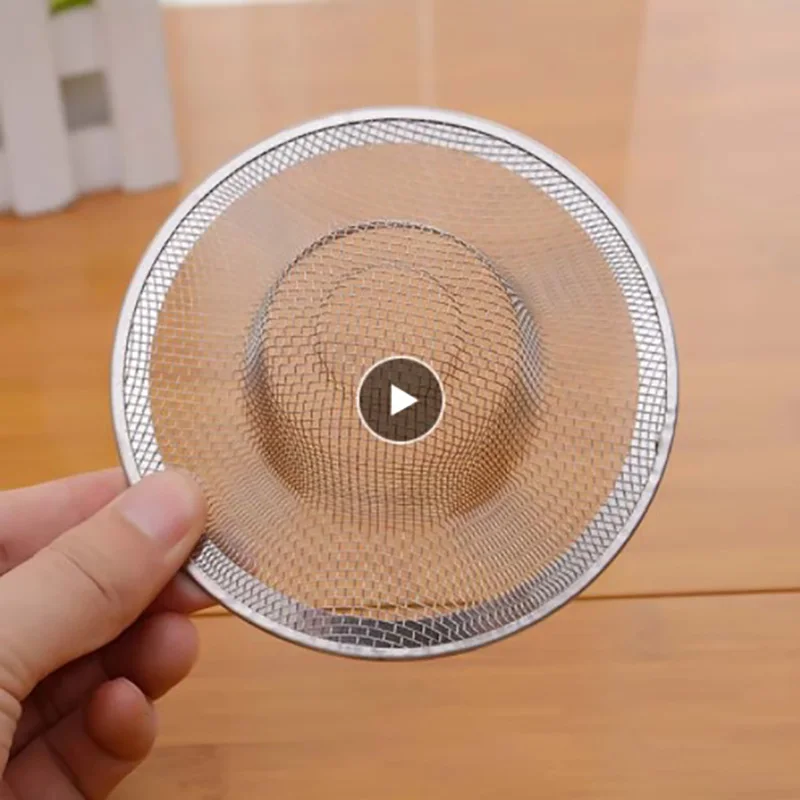 Stainless Steel Drains Kitchen Sink Strainers Bathroom Hair Filter Kitchen Bath Accessories Floor Drain Net Hair Blocking Filter kitchen sink filter,drain filter,drain strainer,floor drain filter