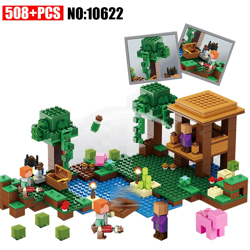 

Compatible 21133 Myworlds Series The Witch Hut Model Building Blocks Set Classic Architecture Toys for Children 10622