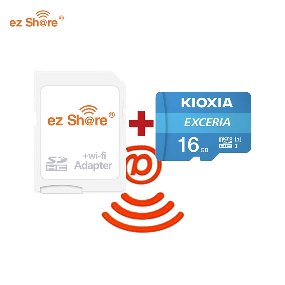 ezshare Wireless wifi adapter KIOXIA Micro SD Card C10 16GB 32GB 64GB 128GB 256GB Memory Card UHS-I TF Card For Smartphone/TV best sd card for nintendo switch Memory Cards