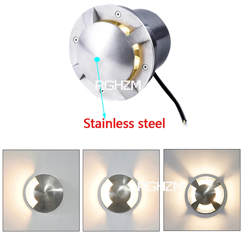 IP67 DC12V Outdoor Lighting 3W 5W Garden Yard Step Stairs Floor Deck LED Recessed Inground Lamps LED Underground Spotlight 220V garden decoration lamps led underground light led deck lights