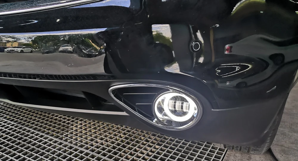 LED Angel Eye Daytime Running Lights Led Fog Lamp Assembly for Great Wall Haval H2 2014-2019 Driving Light Lens White + Yellow detail image 17