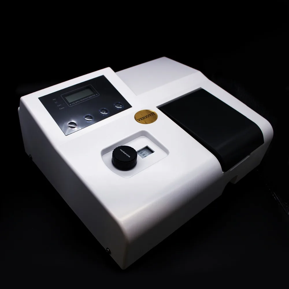 Mogard Visible Spectrophotometer 350-1020nm Tungsten Lamp Lab Equipment 721 LDC Digital Lab Visible Spectrophotometer with 4 LCD Display 110V 