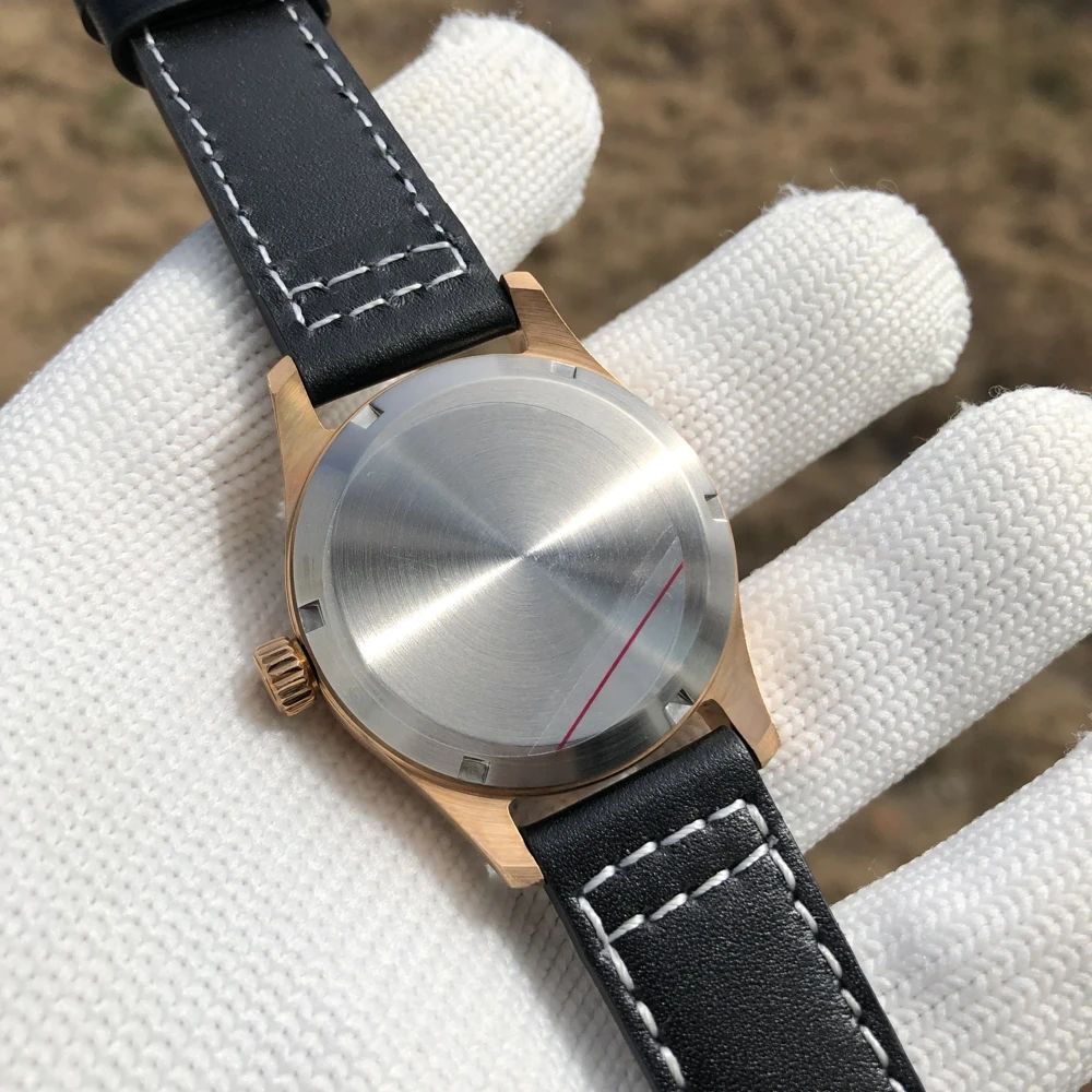 SD1940S NH35 Бронзовые часы для дайвинга 200м Водостойкий Steeldive кожаный ремешок мужчин