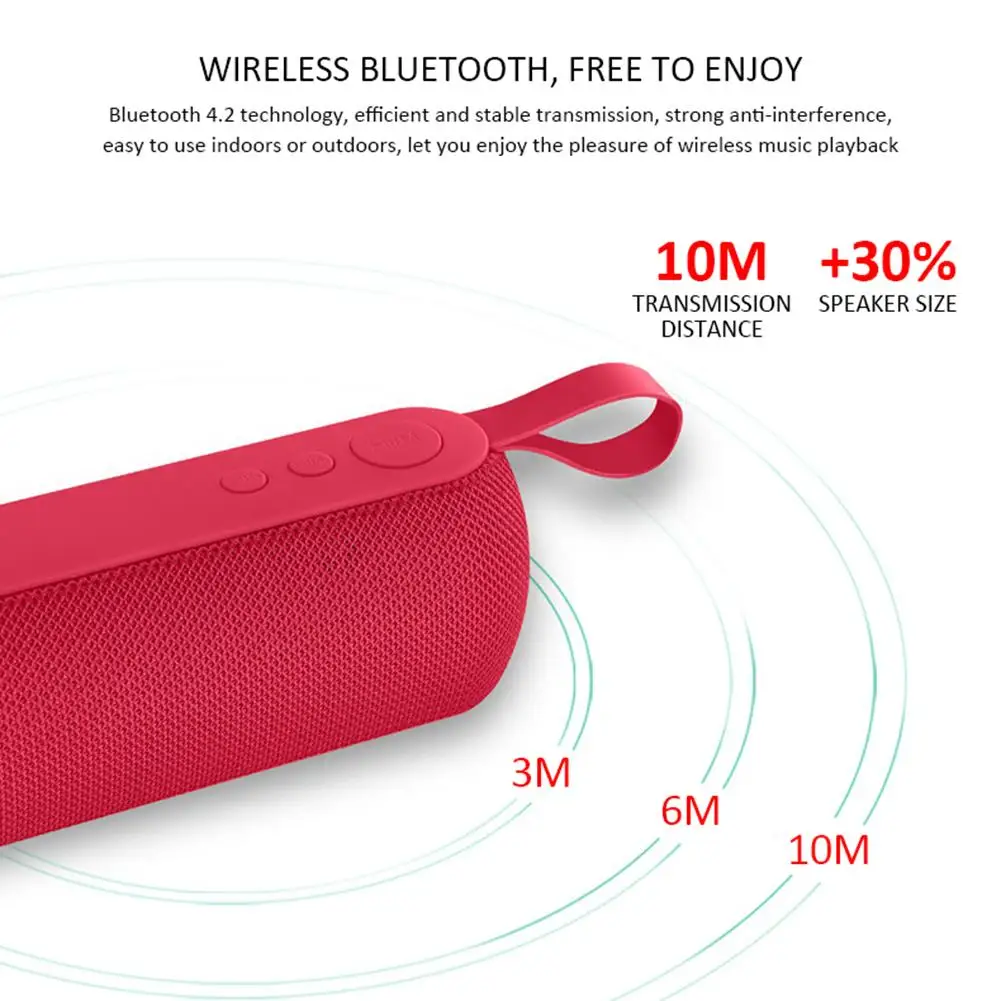 Портативный Bluetooth динамик беспроводной громкий динамик звуковая система 3D стерео Колонка открытый динамик Поддержка TF карта FM Aux вход