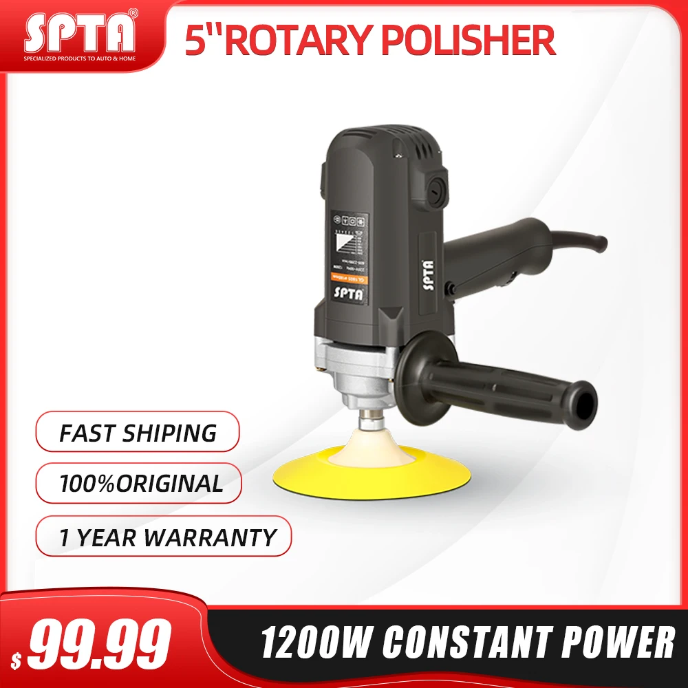 SPTA 25mm 125mm 900W Rotary Polisher Car Polisher RO Polisher Car