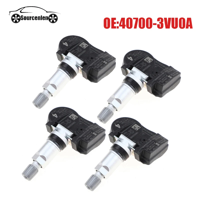 Car TPMS Tire Pressure Sensor for Nissan NOTE QASHQAI TIIDA Hatchback X-T Renault ESPACE V KOLEOS 433MHZ 407003VU0A 40700-3VU0A |