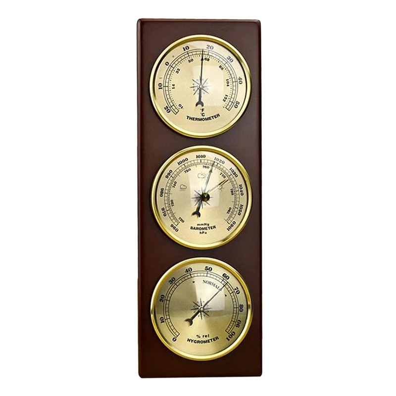 

BHTS-Wall Barometer Thermometer Hygrometer Weather Station Hanging Home/Office Metal Material