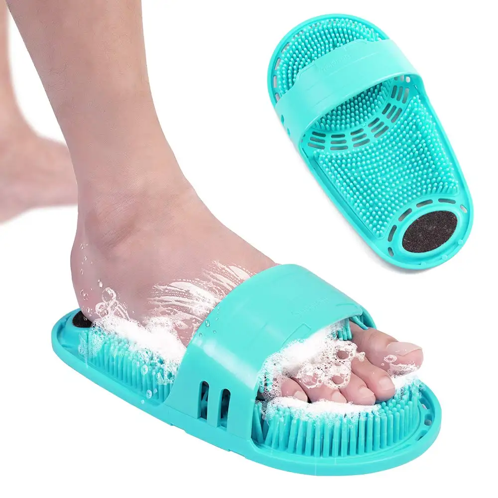 Cepillo de cojín de silicona para masaje de baño, limpieza de pies, piel muerta, artefacto de baño, cojín trasero, pie de Ducha