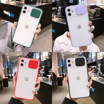 

Close Camera Function Iphone SE2020 7 8 Plus Case Push-Pull Lens Phone Case for IPhone11 Xs Max Semi-Matte TPU Airbag Back Cover